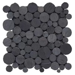 Paradise Round Stone Negro - stone tile
